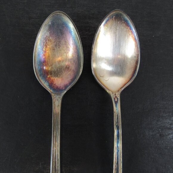 Reed & Barton Pompeian Greek Key & Scrollwork Design Jam/Jelly Spoon Lot of 4 - Picture 2 of 12